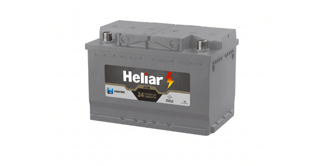 Bateria Heliar 70 amperes AG70PD