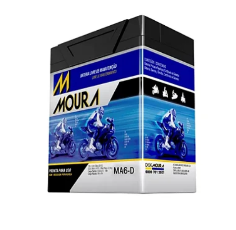  Bateria moto valor Moura Moto 6Ah 12V