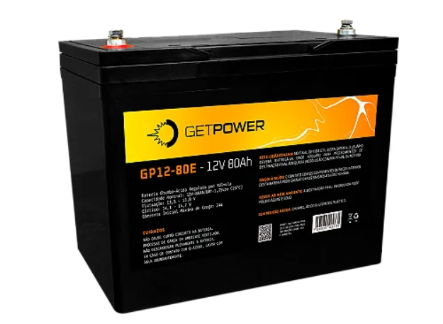 Escolha a Getpower 12V 80Ah e acerte ao comprar bateria estacionaria